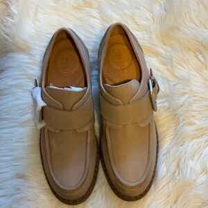 Gentle Souls Bestie Leather Shootie Women’s Mushroom Buckle Block Heel Size 8.5